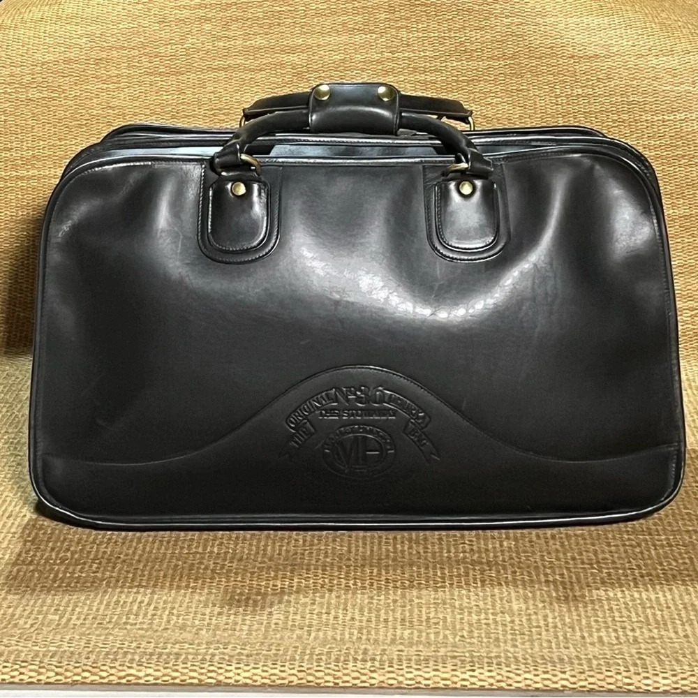 Ghurka Original Stowaway No. 36 Marley Hodgson Travel Bag Black Leather Vintage